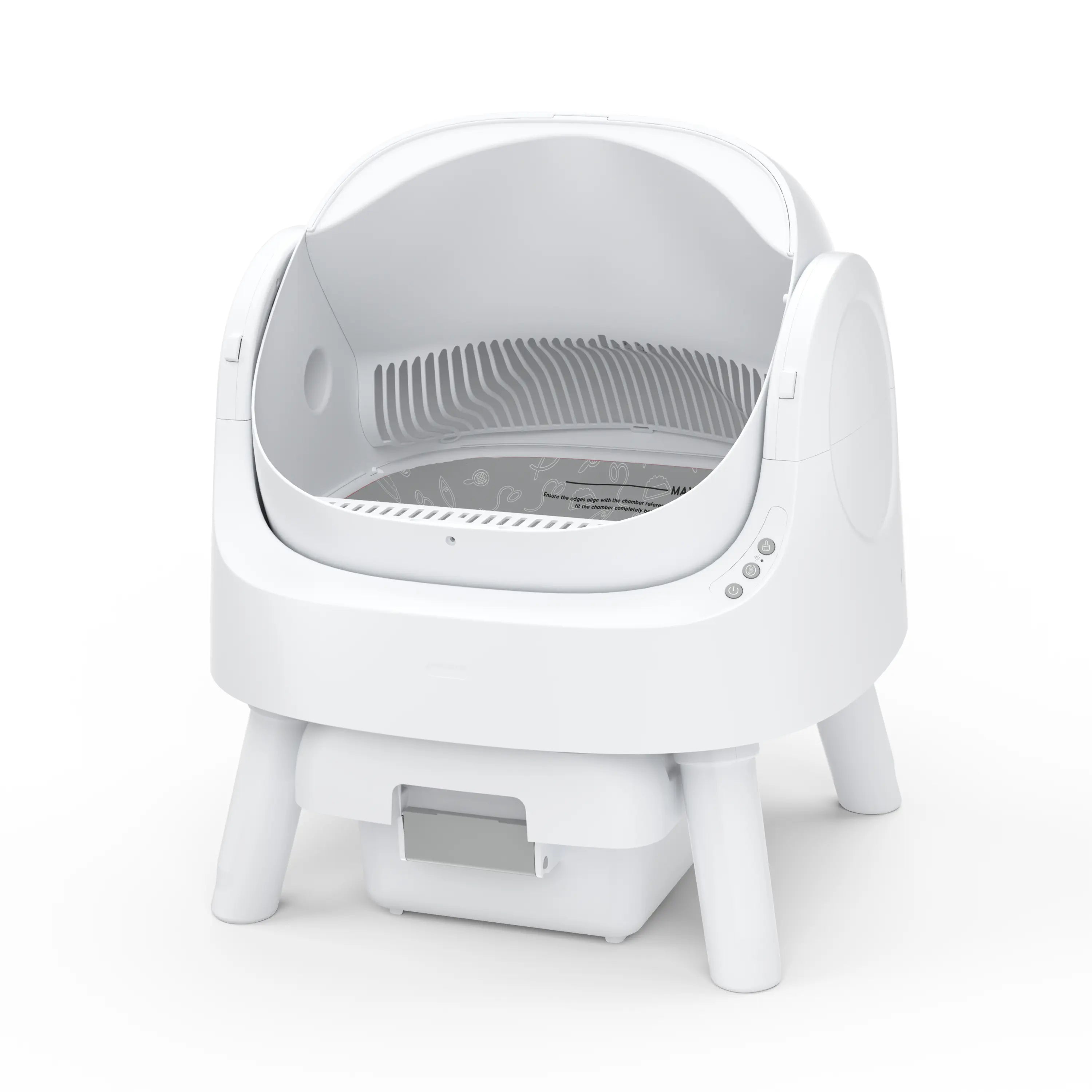 Open Top Automatic Self Cleaning Litter Box for Multiple Cats